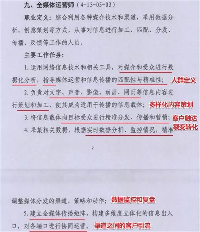 16个新职业公布,全媒体运营师引人注目