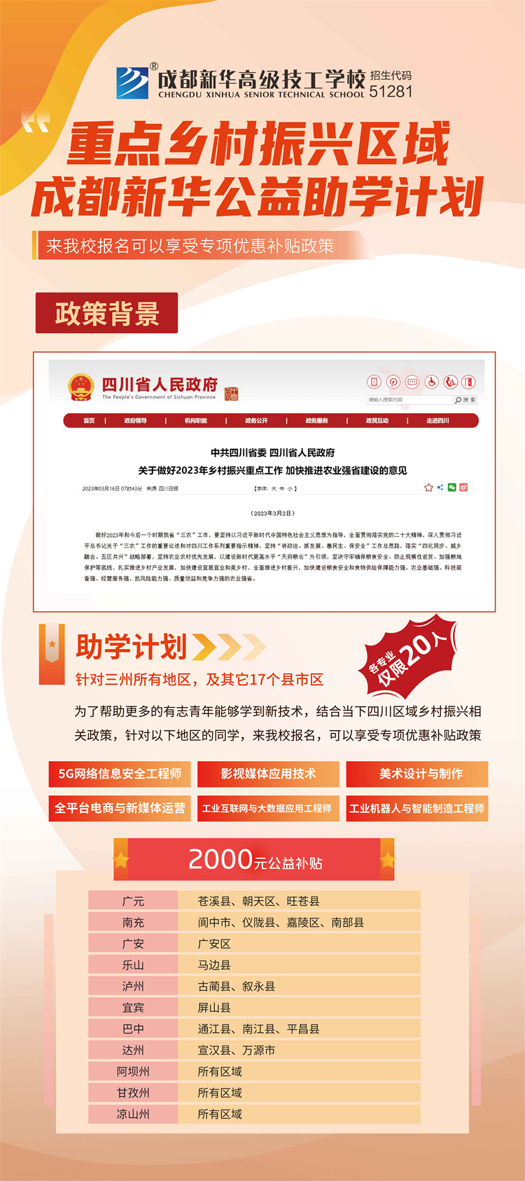 一技之长助力乡村振兴 爱心助学点亮求学梦想